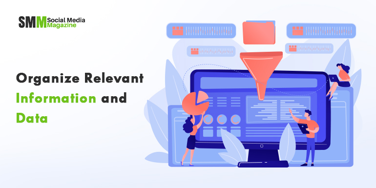 関連する情報とデータを整理する