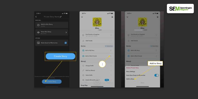 Comment créer une histoire privée sur Snapchat