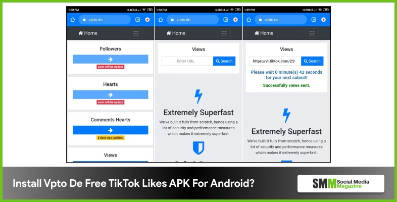 Installer Vpto De Free TikTok Likes APK Pour Android