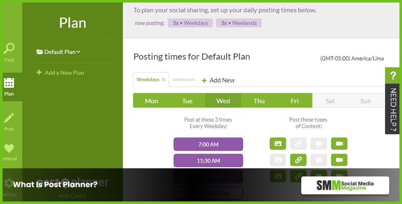 Qu'est-ce que Post Planner