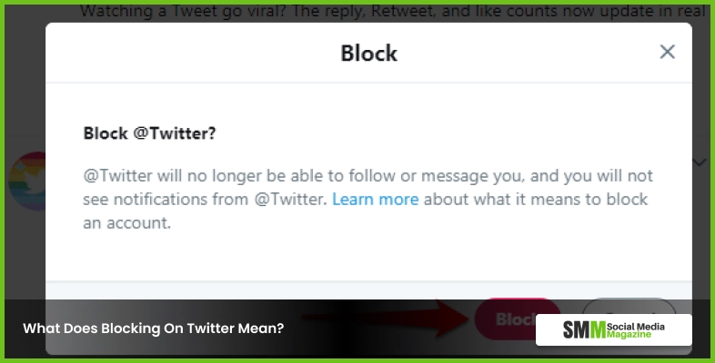 การบล็อกบน Twitter หมายถึงอะไร