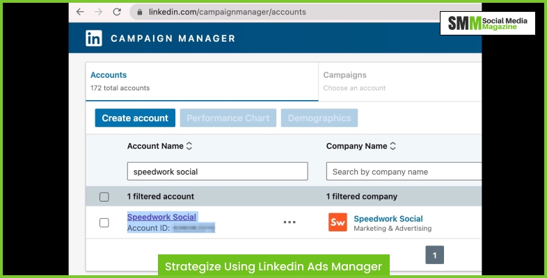 Strategie folosind Linkedin Ads Manager