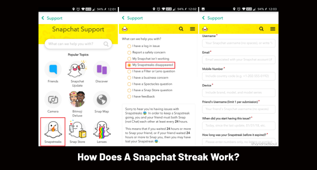Snapchat Streak ทำงานอย่างไร