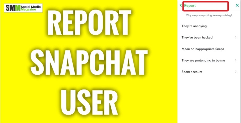 วิธีรายงานบัญชีใน Snapchat