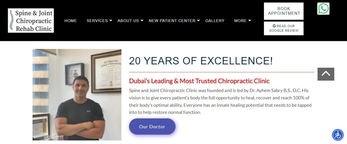 Omurga ve Eklem Kayropraktik Rehabilitasyon Kliniği - Dr Ayhem Sabry BS, DC- chiropractor Dubai