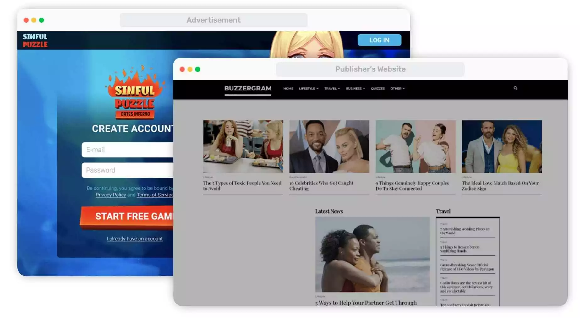 有料トラフィック アフィリエイト マーケティング ポップ トラフィック