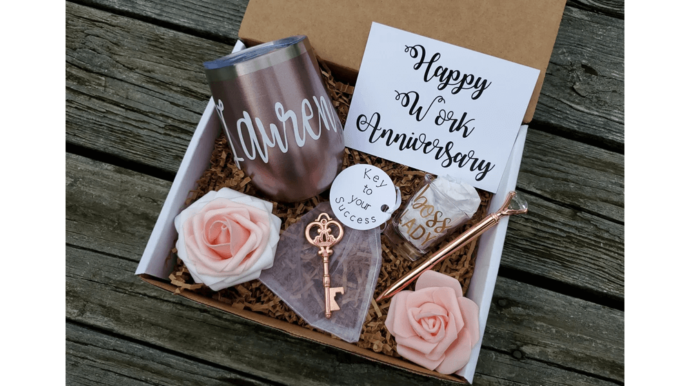 仕事の記念日の贈り物、従業員への感謝の贈り物、勤労の贈り物