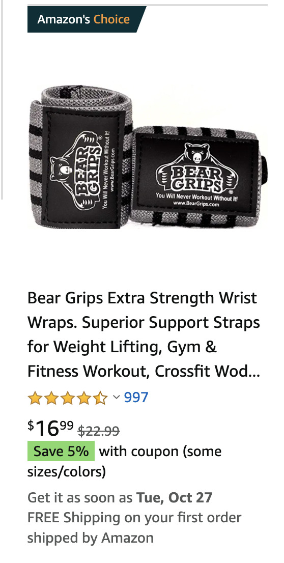 Exemplu de insignă cu cupon de produs Amazon