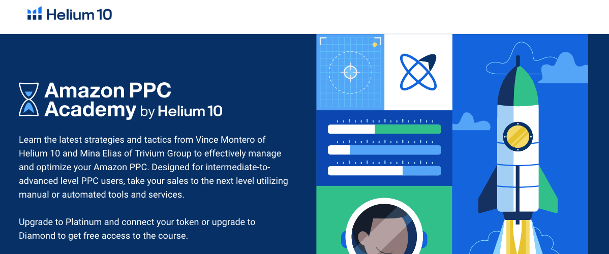 Amazon PPC Academy cu Helium 10