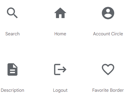 أيقونات المواد