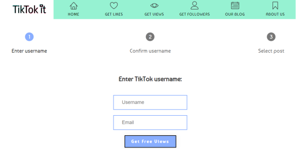 TikTokIt - Tampilan Tiktok gratis