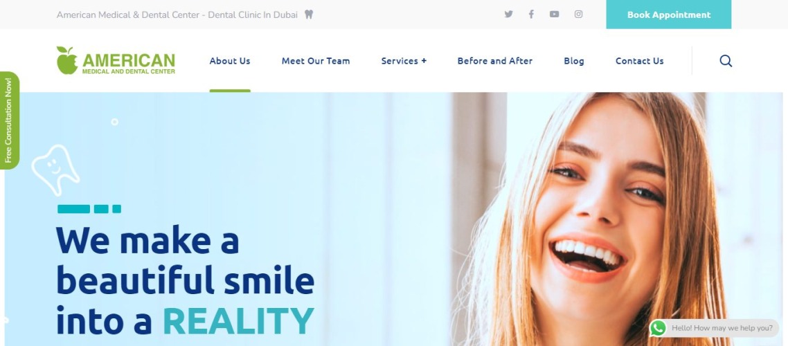 Amerikanisches medizinisches und zahnmedizinisches Zentrum