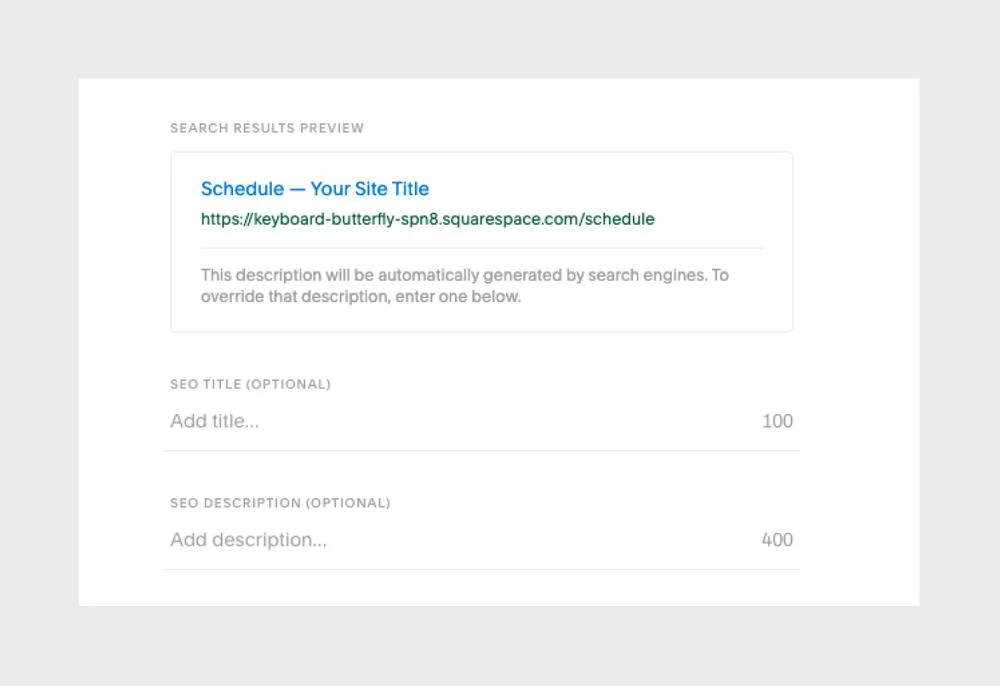SEO Squarespace