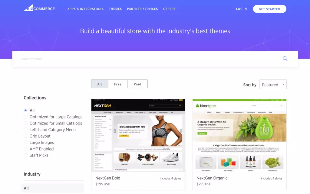 Sklep z motywami BigCommerce