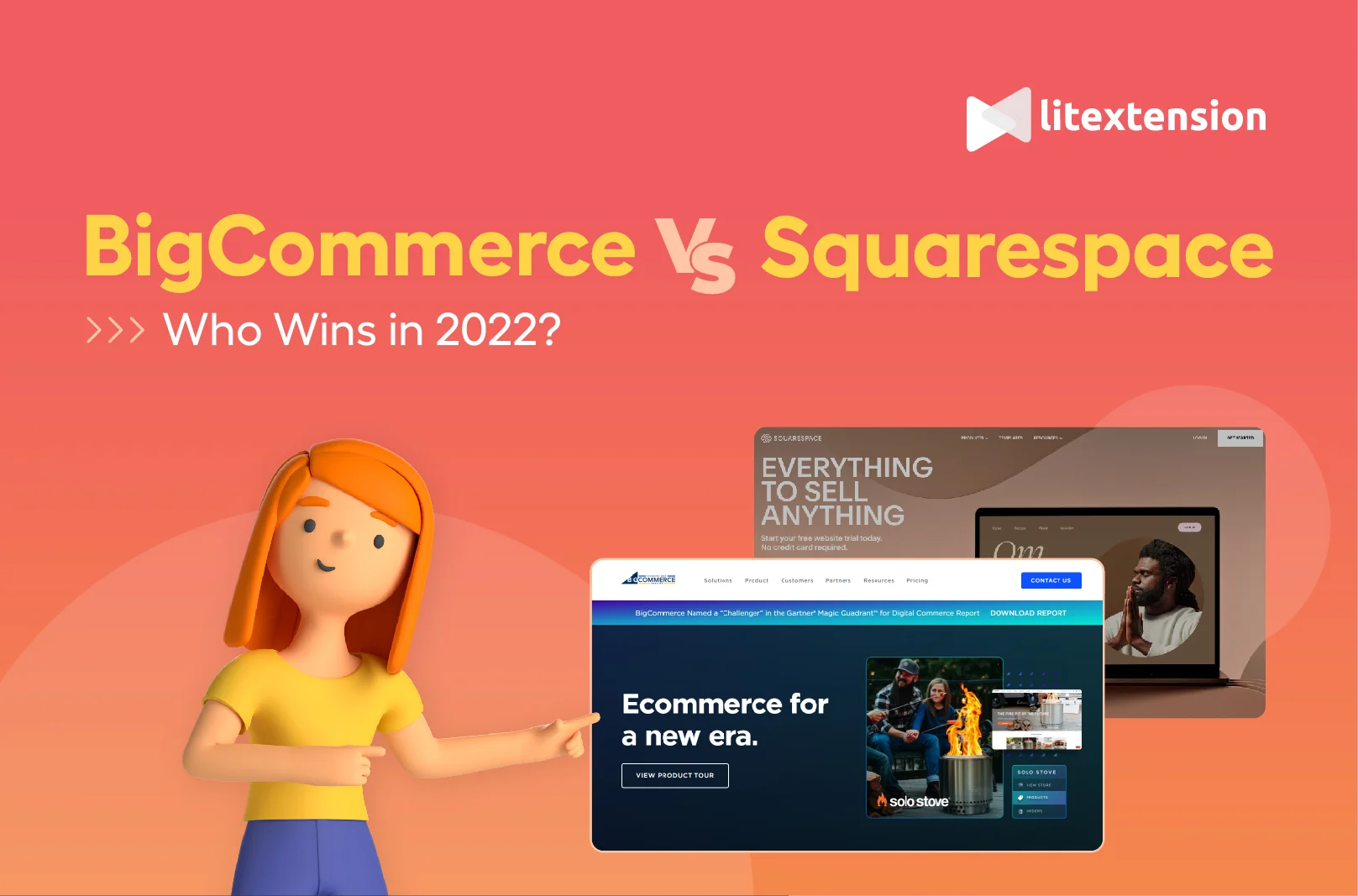 BigCommerce 與 Squarespace