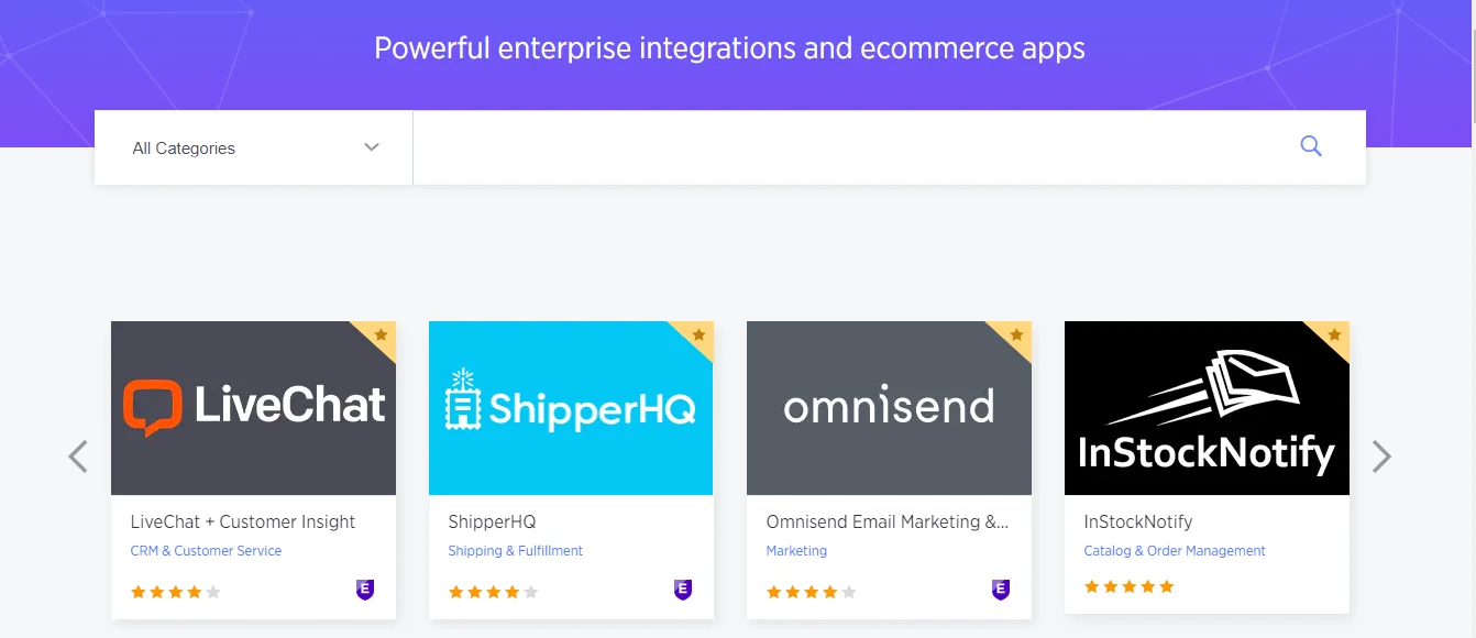 تطبيقات BigCommerce