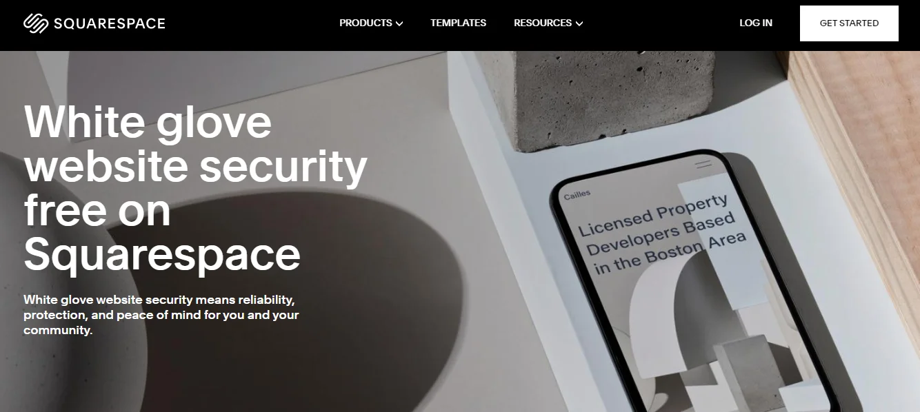 أمن Squarespace