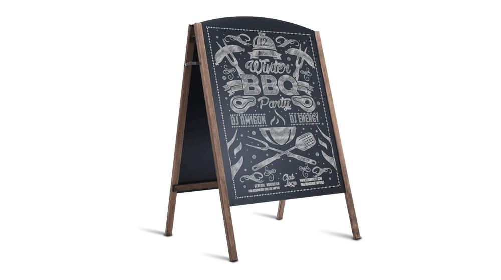 Tangkula 40 x 26 дюймов А-образный знак на классной доске