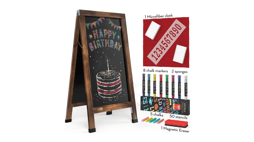 Набор мольбертов для классной доски Arteza 40x20 дюймов с А-образной рамкой