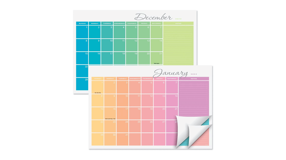 ปฏิทินตั้งโต๊ะสีรุ้ง 2023-2024