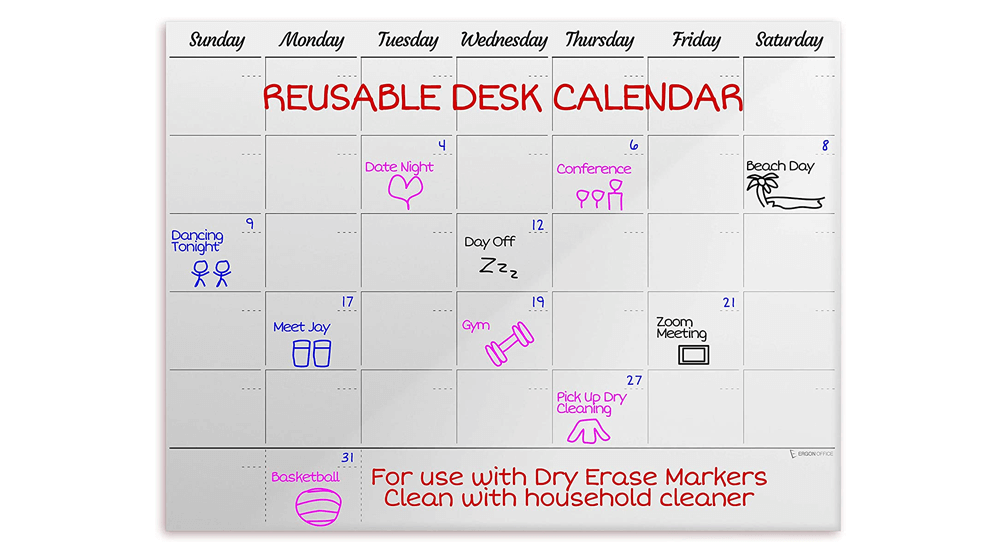 Ergon Office ปฏิทินตั้งโต๊ะแบบใช้ซ้ำได้ 2022-2023