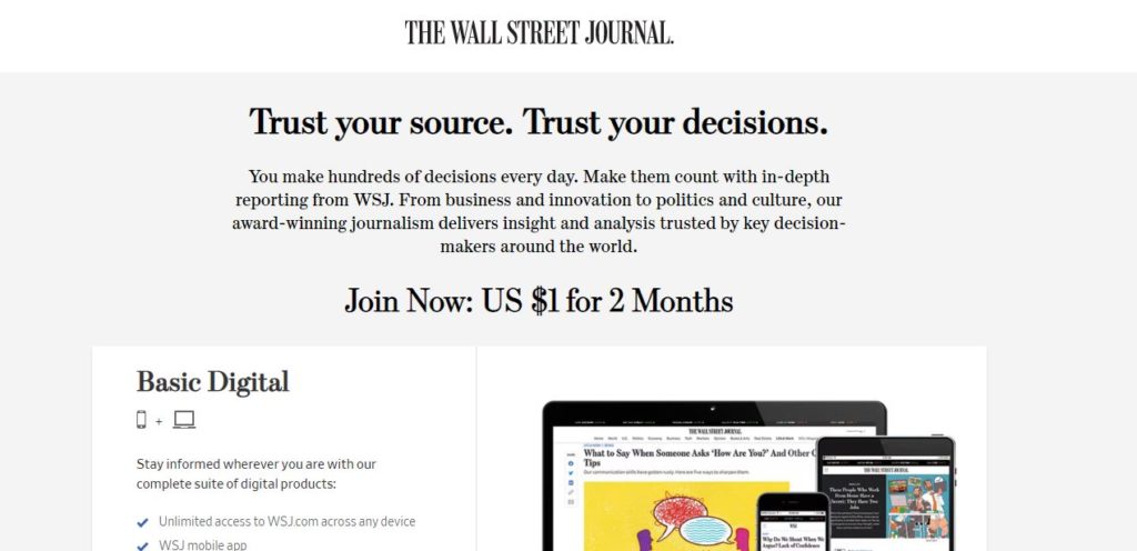 Los 20 mejores programas de inversión para afiliados The Wall Street Journal