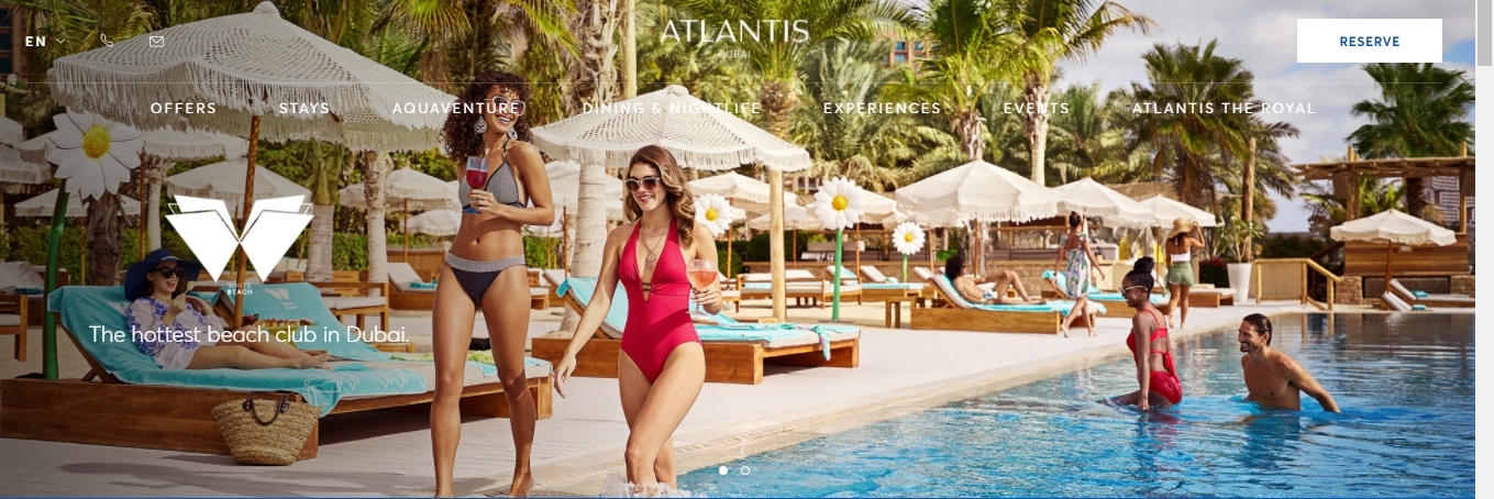 White Beach Atlantis-Strandclubs in Dubai