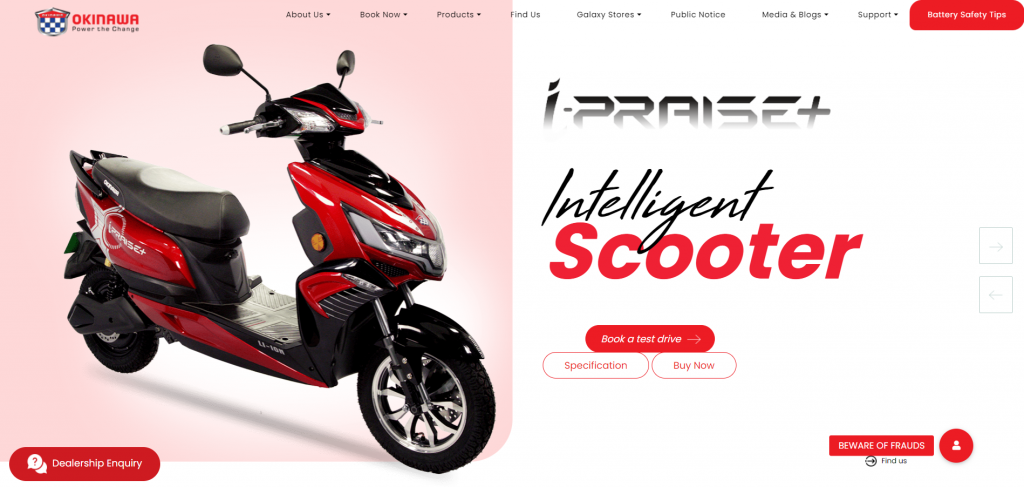 La migliore azienda manifatturiera di scooter elettrici indiani - Okinawa Scooters