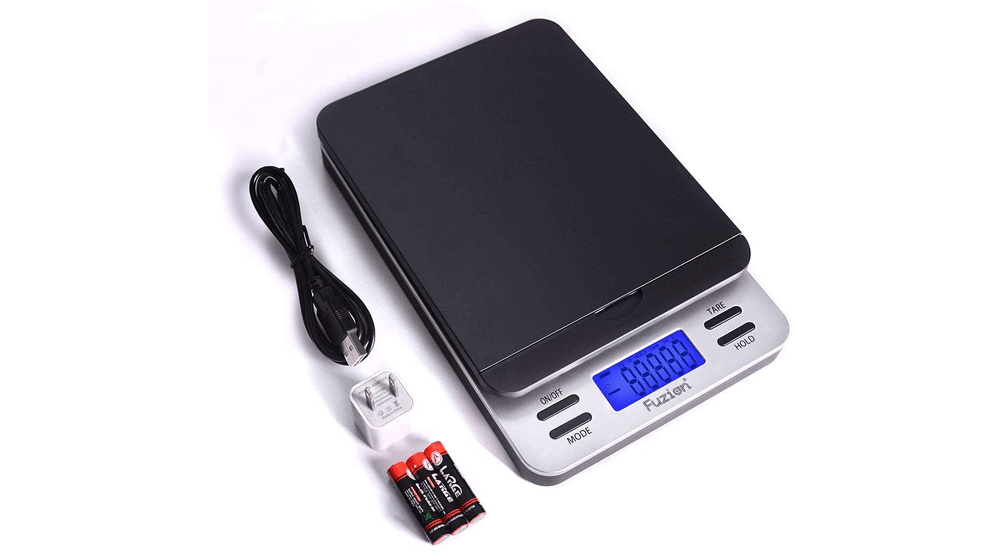 Fuzion 運輸秤，精確的數字郵政秤 86 磅/0.1 盎司，具有保持和去皮功能