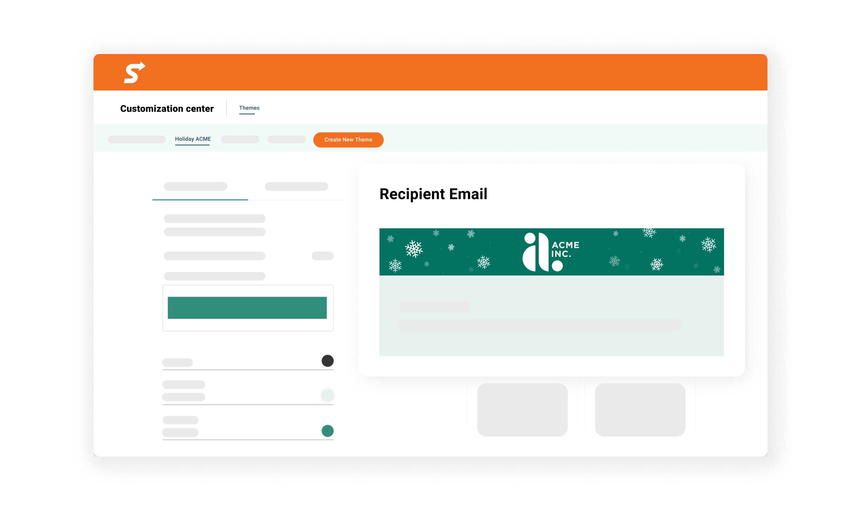 Sendoso Platform - Theme Management Screenshot