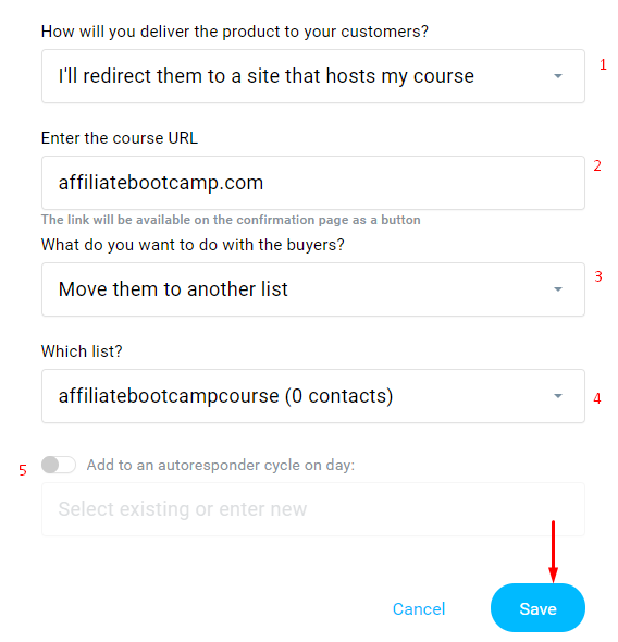 Başarılı bir satın alma işleminden sonra ürününüzü nasıl teslim edeceğinizi seçme