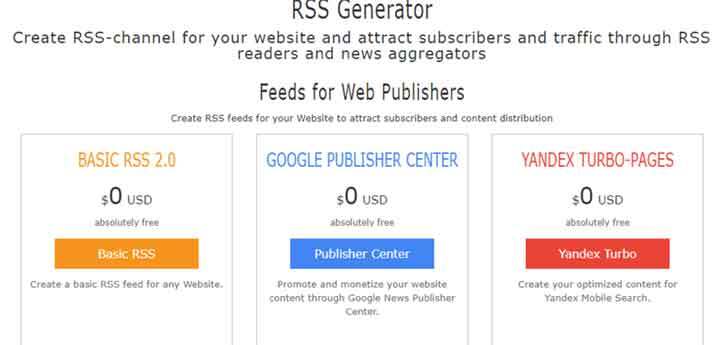 Generator RSS