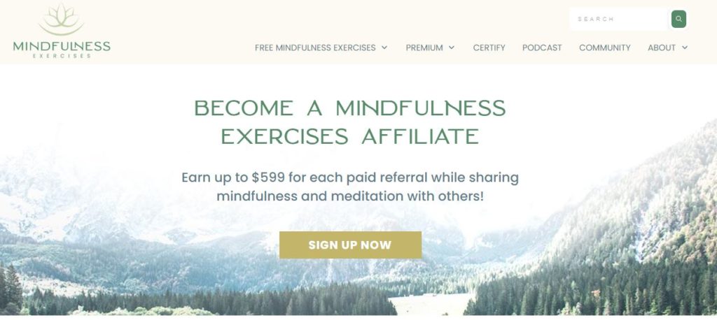 15 cele mai bune programe de afiliere de meditație Exerciții de Mindfulness