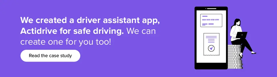 Appinventiv hat eine Fahrerassistenz-App, Actidrive, für sicheres Fahren entwickelt