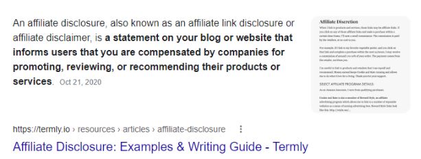 Divulgação de afiliados