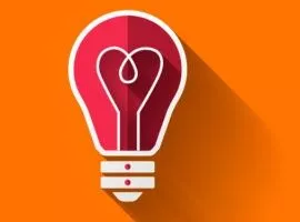 Eine leuchtend rote Glühbirne befindet sich vor einem orangefarbenen Hintergrund mit einem subtilen Glühbirnenmuster, das die dringende Notwendigkeit für Versorgungsunternehmen darstellt, den Kundenservice zu verbessern