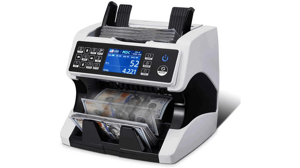 MUNBYN Bank Grade Money Counter Machine Denominazione mista