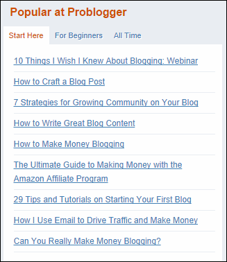 Utilizzo di post popolari per ottenere idee sui contenuti per raccolte di esperti.