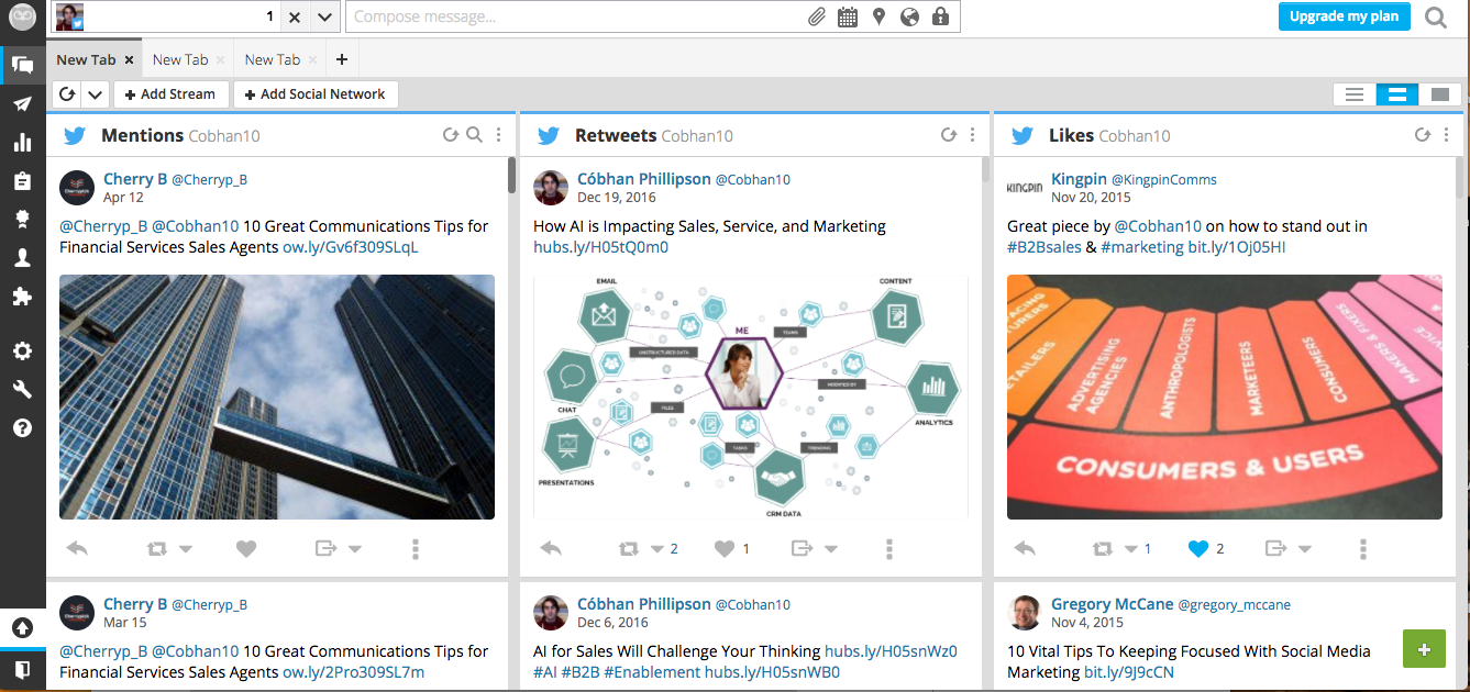 dasbor ulasan hootsuite hootsuite review dashboard