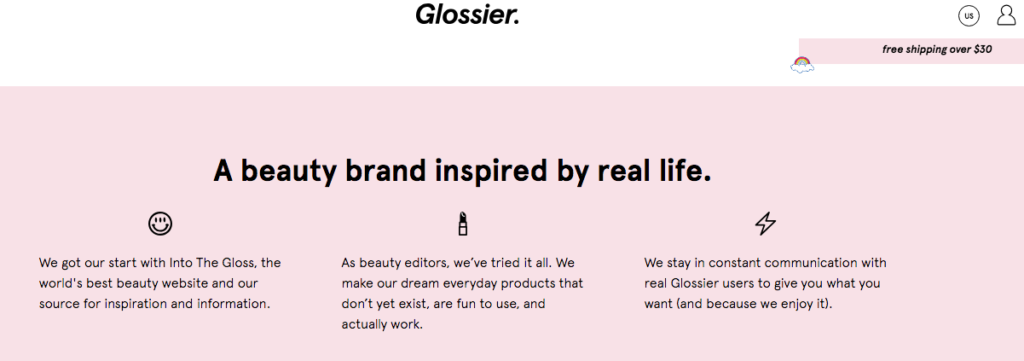 glossier produit un marketing de contenu épique à travers sa communauté