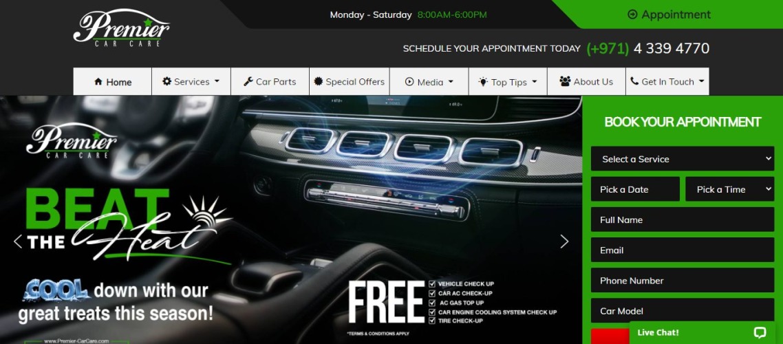 Erstklassige Autopflege