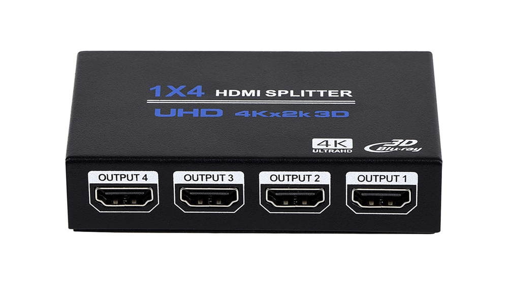 1x4 HDMI Splitter, 1 ใน 4 Out HDMI Splitter Audio Video Distributor Box