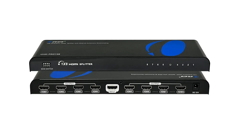 OREI 4K 1 ใน 8 Out HDMI Splitter, ตัวลดขนาด