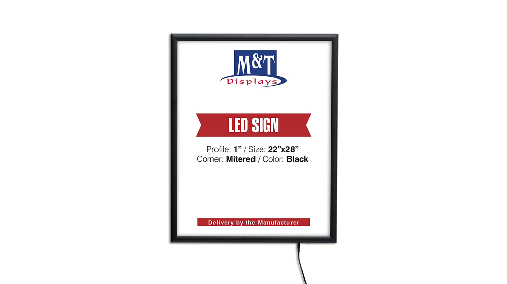 M&T zeigt Smart LEDBox Posterrahmen mit LED-Hintergrundbeleuchtung