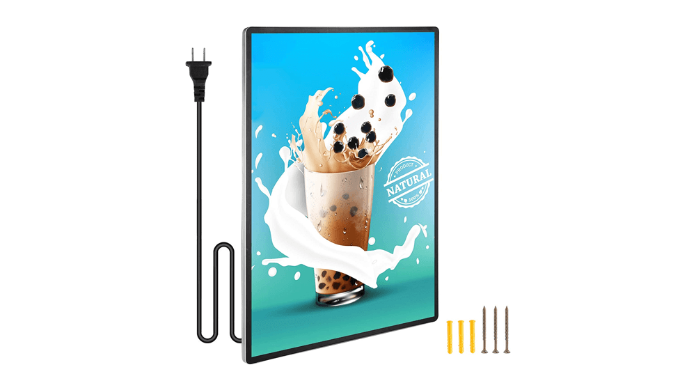 Spolehli Led Poster Frame Movie Backlit Light Box Werbeschildhalter