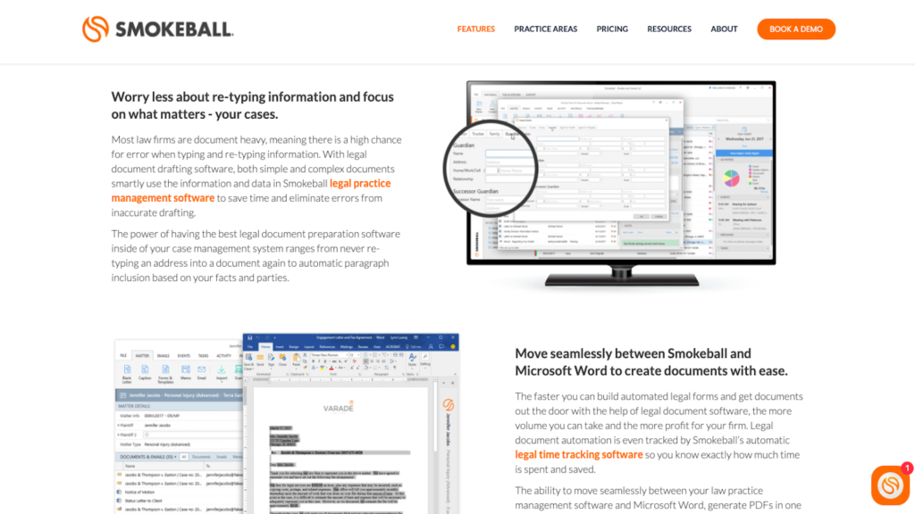 Tangkapan layar dari situs web Smokeball