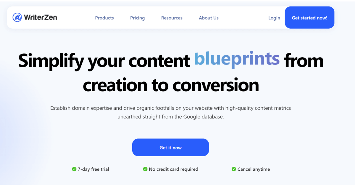 escritor-zen-página de inicio