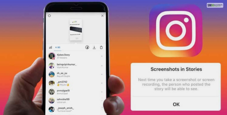 o Instagram notifica quando você captura uma captura de tela de uma história?