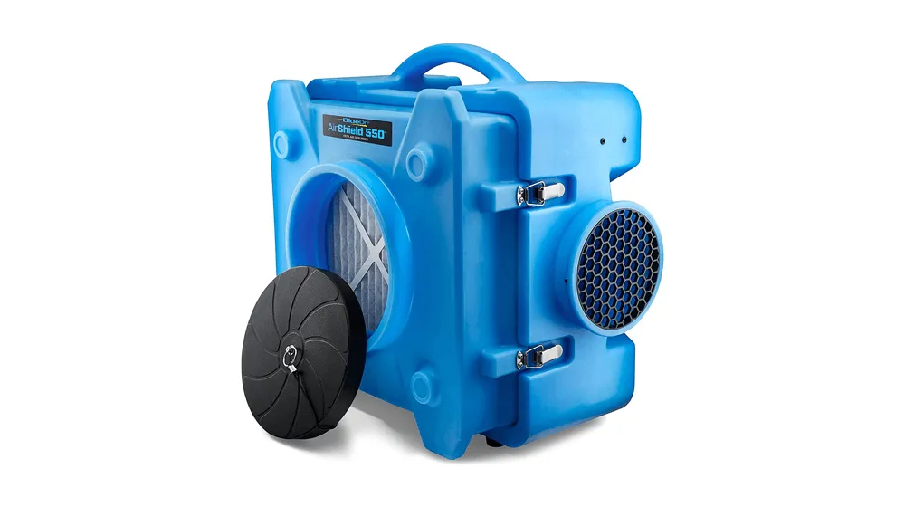 BlueDri BD-AS-550-BL negatywna maszyna Airbourne Cleaner HEPA Scrubber sprzęt do naprawy szkód spowodowanych przez wodę oczyszczacz powietrza
