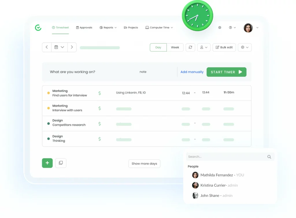 timecamp: reloj de tiempo para pequeñas empresas